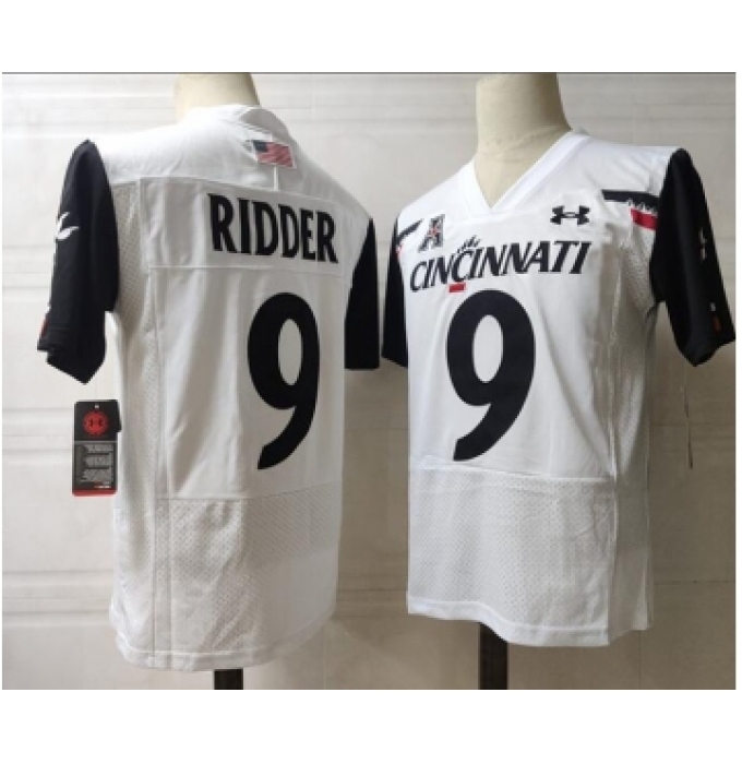 Men's Cincinnati Bearcats #9 Desmond Ridder Alumni White NCAA Jersey College Football