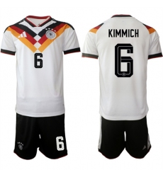 Men's Germany #6 KIMMICH National Team FIFA x World Cup 2026 Home White On Field Jersey