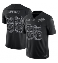 Men's Buffalo Bills #86 Dalton Kincaid Black 2026 F.U.S.E. Salute to Service Limited Stitched Football Jersey