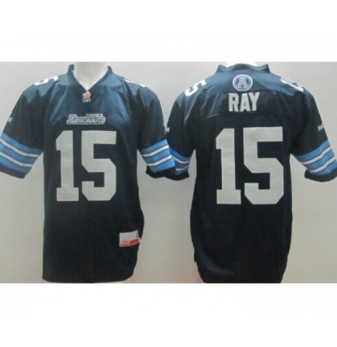 CFL Toronto Argonauts #15 Ricky Ray Navy Blue Jersey