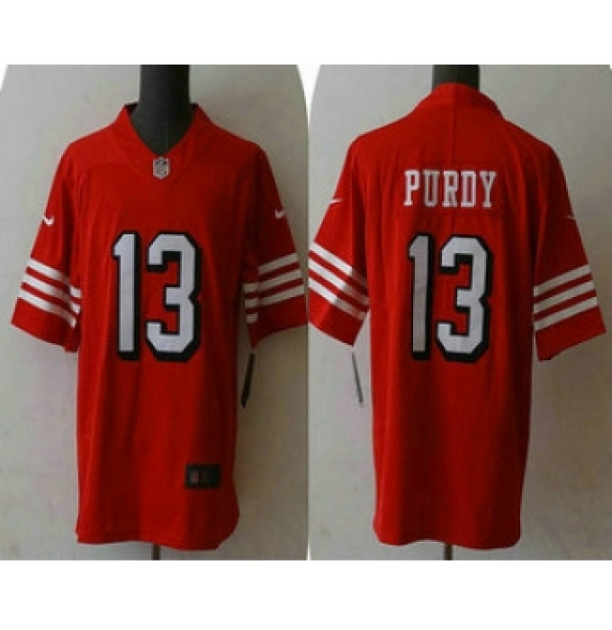 Men's San Francisco 49ers #13 Brock Purdy New Red Vapor Untouchable Limited Stitched Football Jersey
