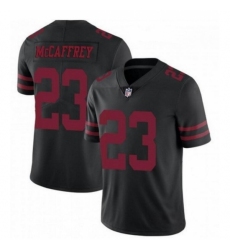 Men's San Francisco 49ers #23 Christian McCaffrey Black Vapor Untouchable Limited Stitched Jersey