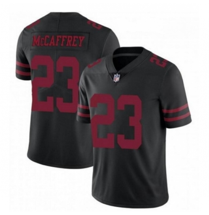 Men's San Francisco 49ers #23 Christian McCaffrey Black Vapor Untouchable Limited Stitched Jersey