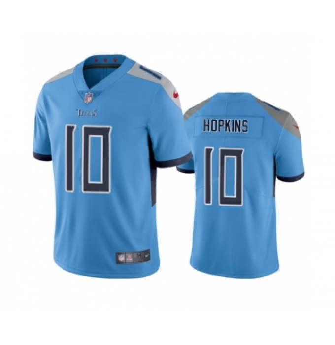 Men's Nike Tennessee Titans #10 DeAndre Hopkins Blue Vapor Untouchable Stitched Jersey