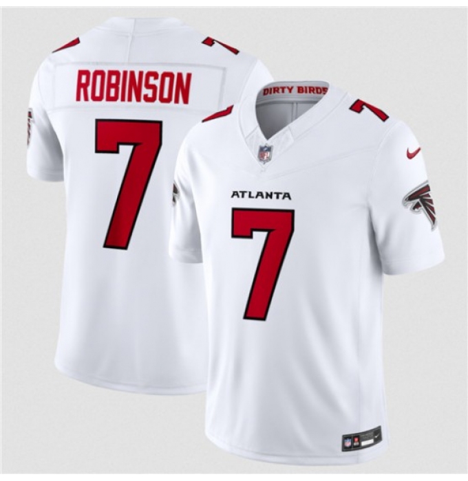 Men's Atlanta Falcons #7 Bijan Robinson White 2026 New F.U.S.E. Vapor Untouchable Limited Football Stitched Jersey