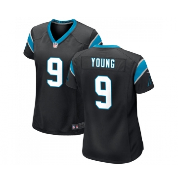Women's Carolina Panthers #9 Bryce Young Black Stitched Game Jersey