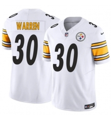 Men's Pittsburgh Steelers #30 Jaylen Warren White 2025 F.U.S.E. Vapor Limited Stitched Football Jersey