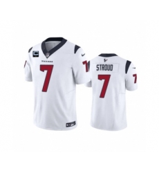 Men's Houston Texans #7 C.J. Stroud White 2023 F.U.S.E. With 1-Star C Patch Vapor Untouchable Limited Football Stitched Jersey