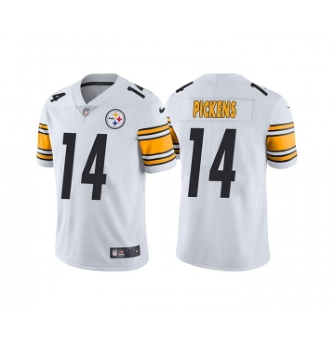 Men's Pittsburgh Steelers #14 George Pickens White Vapor Untouchable Limited Stitched Jersey