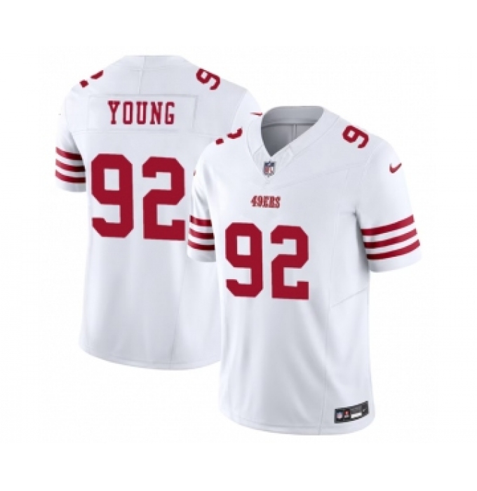 Men's San Francisco 49ers #92 Chase Young White 2023 F.U.S.E. Football Stitched Jersey