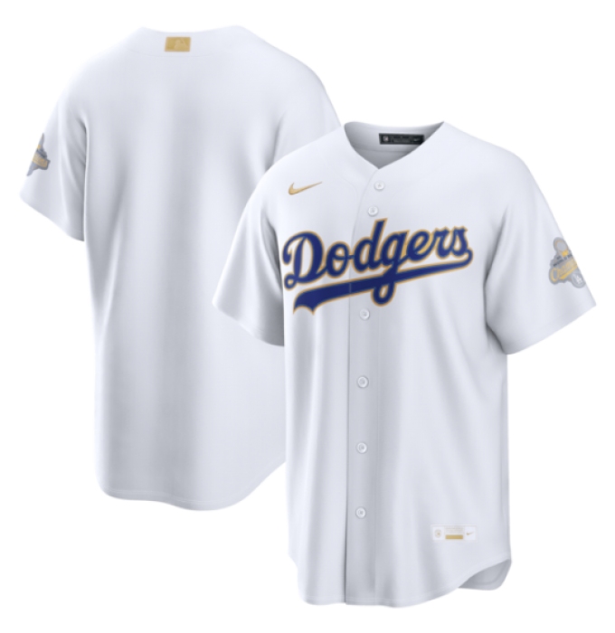 Men's Los Angeles Dodgers Nike White 2026 Gold Collection Stadium Jersey