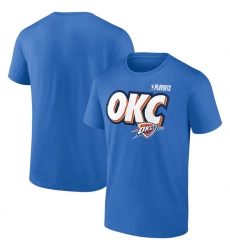 Men's Oklahoma City Thunder Blue 2025 Playoffs OKC Slogan T-Shirt