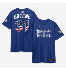 Men's American League #31 Riley Greene Blue 2026 All-Star Game Name & Number T-Shirt