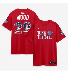 Men's National League #29 James Wood Red 2026 All-Star Game Name & Number T-Shirt