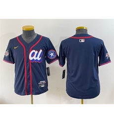 Youth American League Houston Astros Blank Navy 2025 All-Star Edition Limited Stitched Baseball Jersey