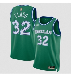 Men's Dallas Mavericks #32 Cooper Flagg Green 2025 Classic Edition Stitched Basketball Jersey
