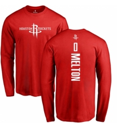NBA Nike Houston Rockets #0 De'Anthony Melton Red Backer Long Sleeve T-Shirt