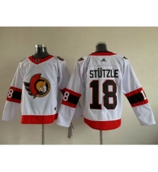 Men's Ottawa Senators #18 Tim Stutzle White Stitched jersey