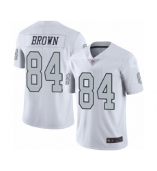 Youth Oakland Raiders #84 Antonio Brown Limited White Rush Vapor Untouchable Football Jersey