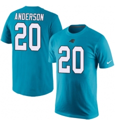 NFL Men's Nike Carolina Panthers #20 C.J. Anderson Blue Rush Pride Name & Number T-Shirt
