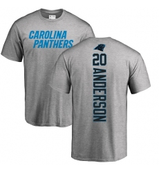 NFL Nike Carolina Panthers #20 C.J. Anderson Ash Backer T-Shirt