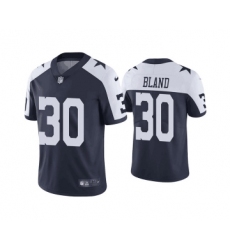 Men's Dallas Cowboys #30 DaRon Bland Navy Thanksgiving Vapor Limited Stitched Jersey
