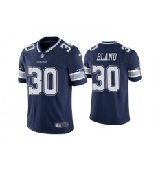 Men's Dallas Cowboys #30 DaRon Bland Navy Vapor Limited Stitched Jersey