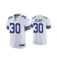 Men's Dallas Cowboys #30 DaRon Bland White Vapor Limited Stitched Jersey