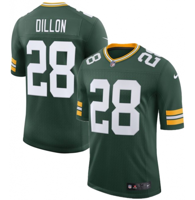 Men's Green Bay Packers #28 A. J. Dillon Green 2025 New Vapor Untouchable Limited Football Stitched Jersey