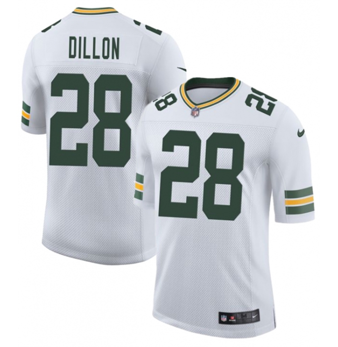 Men's Green Bay Packers #28 A. J. Dillon White 2025 New Vapor Untouchable Limited Football Stitched Jersey