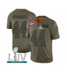 Men's Kansas City Chiefs #44 Dorian O'Daniel Limited Olive 2019 Salute to Service Super Bowl LIV Bound Football Jersey