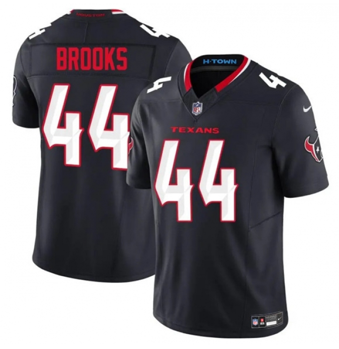 Men's Houston Texans #44 British Brooks Navy 2025 F.U.S.E. Vapor Limited Football Stitched Jersey