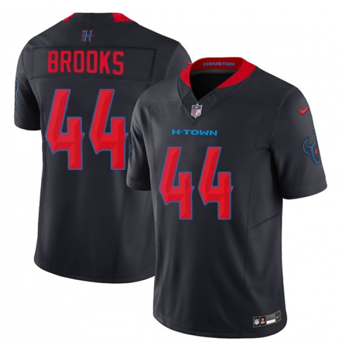 Men's Houston Texans #44 British Brooks Navy 2nd Alternate 2025 F.U.S.E. Vapor Limited Football Stitched Jersey