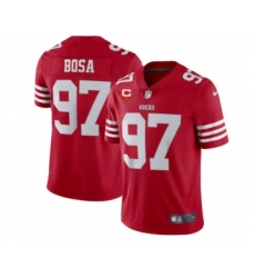 Men's San Francisco 49ers 2022 #97 Nike Bosa Red Scarlet With 1-star C Patch Vapor Untouchable Limited Stitched Football Jersey