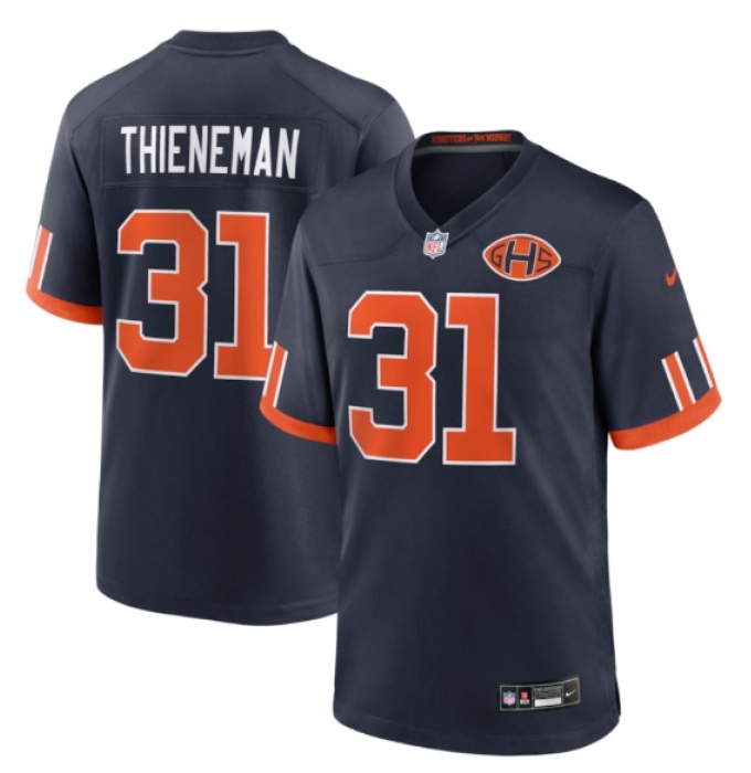 Men's Chicago Bears #31 Dillon Thieneman Navy 2026 F.U.S.E. Rivalries Collection Limited Football Stitched Jersey
