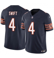 Men's Chicago Bears #4 D'Andre Swift Navy 2025 F.U.S.E. Vapor Untouchable Limited Football Stitched Jersey