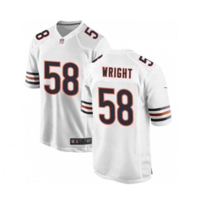 Men's Chicago Bears #58 Darnell Wright Nike White 2023 NFL Draft First Round Pick Jersey