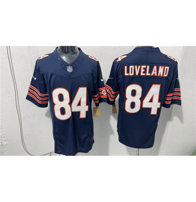 Men's Chicago Bears #84 Colston Loveland Navy 2026 F.U.S.E. Vapor Untouchable Limited Football Stitched Jersey