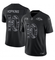 Men's Baltimore Ravens #10 DeAndre Hopkins Black F.U.S.E. 2026 Salute to Service Limited Football Stitched Jersey