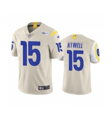 Men's Los Angeles Rams #15 Tutu Atwell Bone Vapor Untouchable Limited Stitched Football Jersey