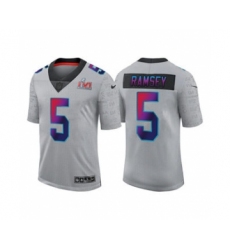 Men's Los Angeles Rams #8 Matt Gay Bone 2022 Super Bowl LVI Vapor Limited Stitched Jersey