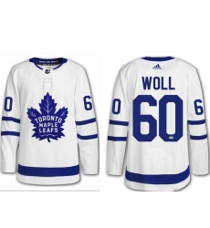 Men's Toronto Maple Leafs #60 Joseph Woll White Adidas Stitched NHL Jersey