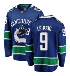 Youth Vancouver Canucks #9 Brendan Leipsic Fanatics Branded Blue Home Breakaway NHL Jersey