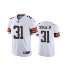 Men's Cleveland Browns #31 Thomas Graham Jr. White Vapor Untouchable Limited Stitched Jersey