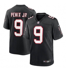Men's Atlanta Falcons #9 Michael Penix Jr. Black Alternate Football Stitched Game Jersey