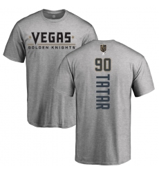 NHL Adidas Vegas Golden Knights #90 Tomas Tatar Gray Backer T-Shirt