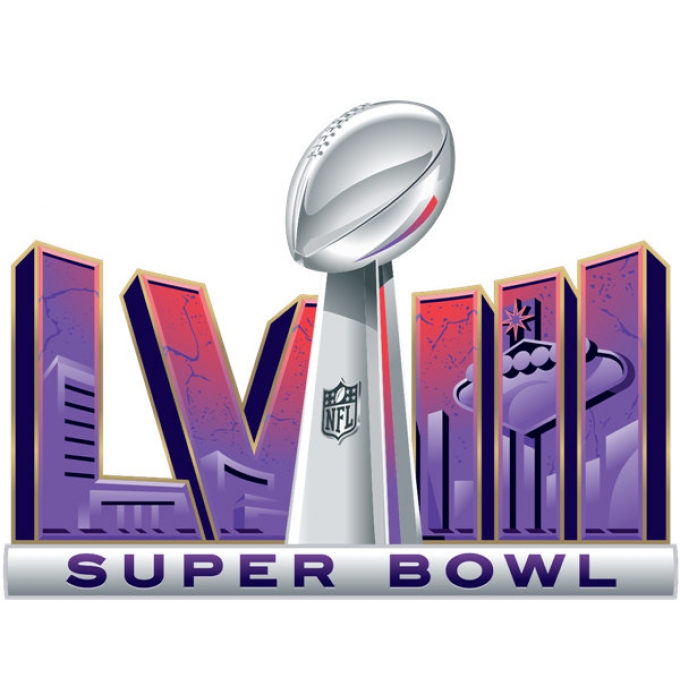 Printed 2024 Super Bowl LVIII Game Jersey Patch