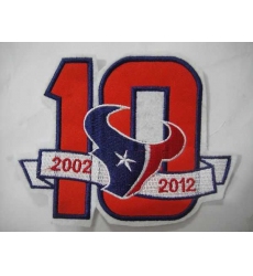 Houston Texans 10 Anniversary Patch