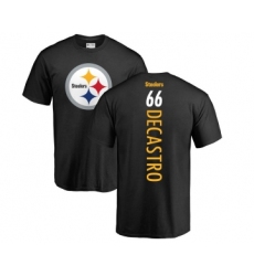 Football Pittsburgh Steelers #66 David DeCastro Black Backer T-Shirt