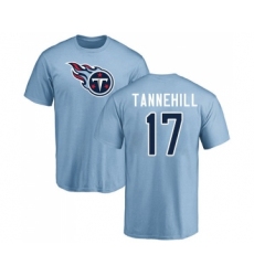 Football Tennessee Titans #17 Ryan Tannehill Navy Blue Backer Long Sleeve T-Shirt